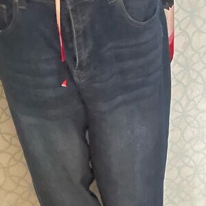 Waxed  Blue Denim Jeans in in excellent condition size 10